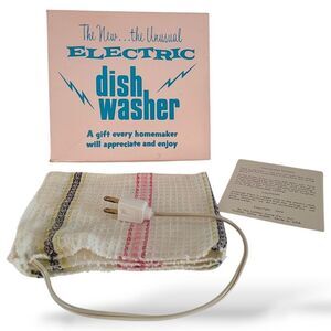 Vintage gag / White Elephant Gift " Electric Dishwasher" Prank 70's